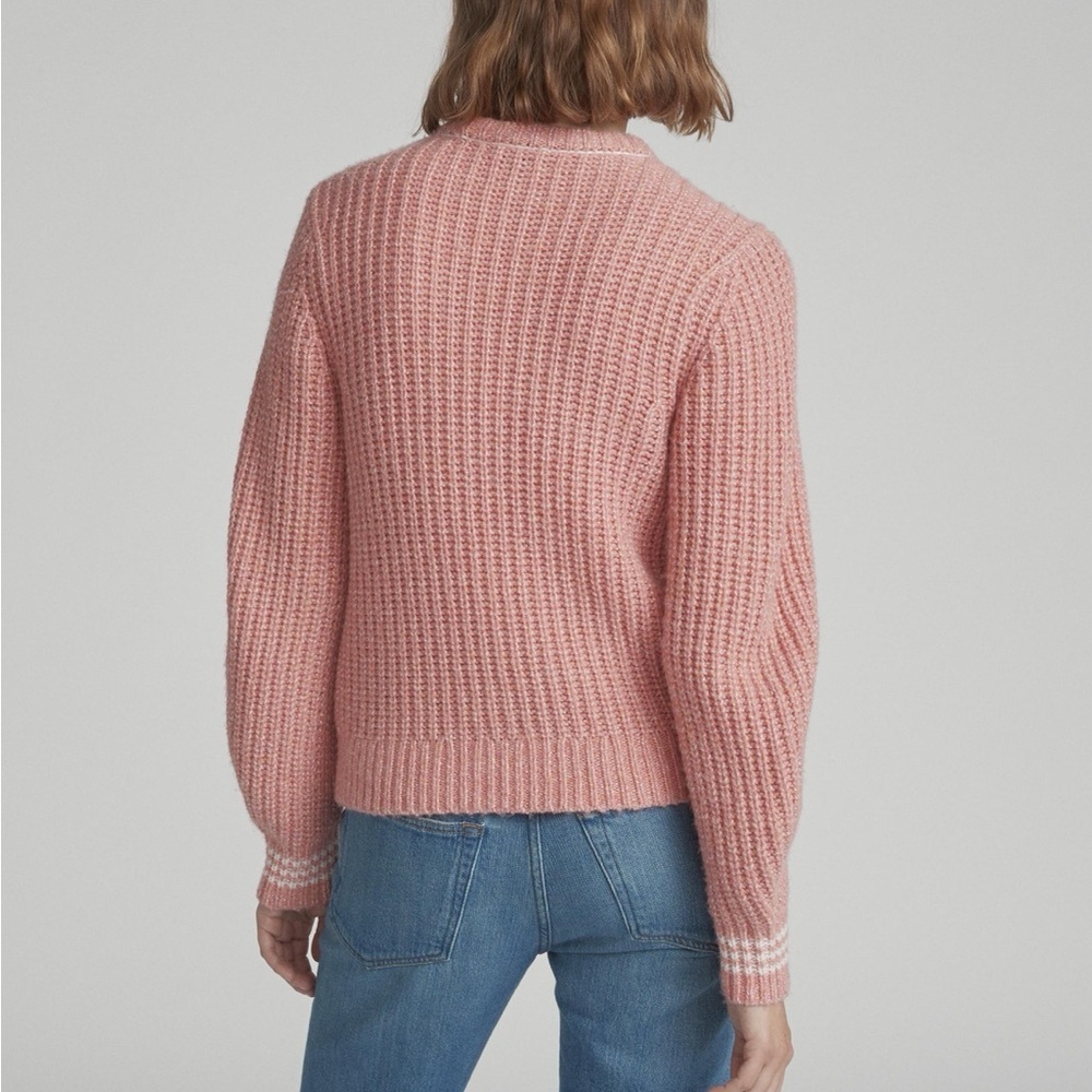 Rag & Bone Cheryl Crew in Pink Multi size S - Picture 2 of 12